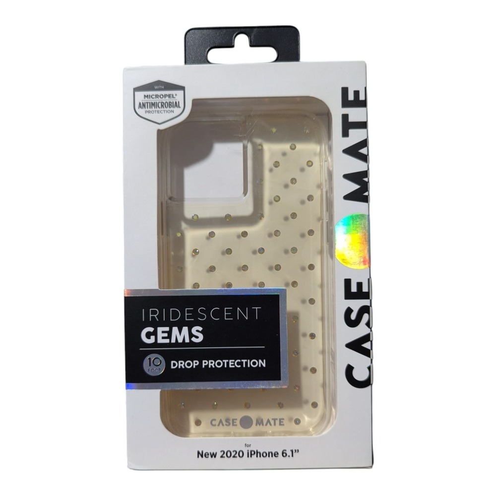 P1. Case-Mate Iridescent Gems Case for Apple iPhone 12 & 12 Pro (2020 6.1)